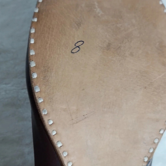 Men's Brown All Leather Handmade‎ Punjabi Jutti Shoes - Picture 10 of 15